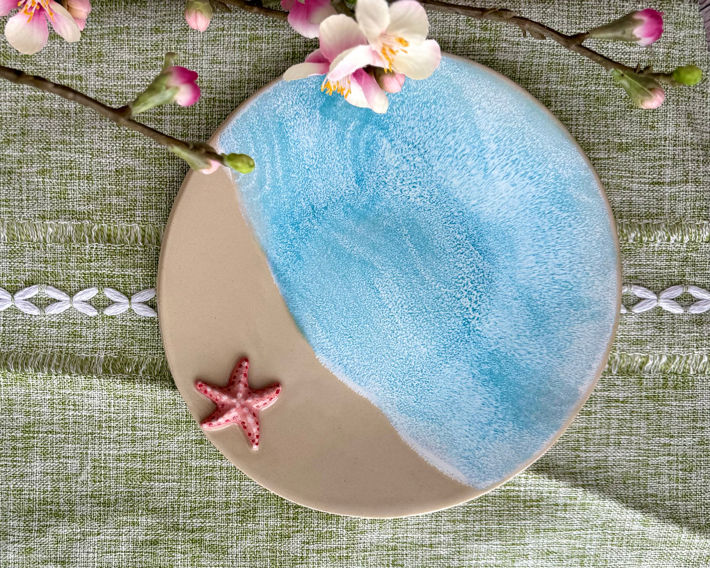 Frühstücksteller "Meer" | Beige Ton 17,5cm #T9