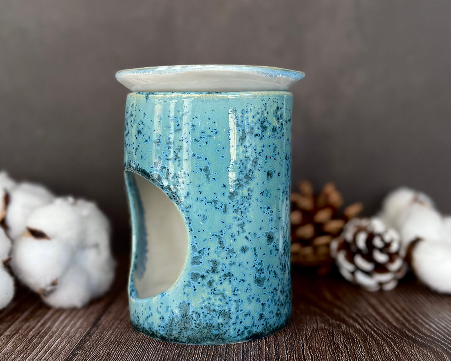 Duftlampe l Blauer Kristall #1