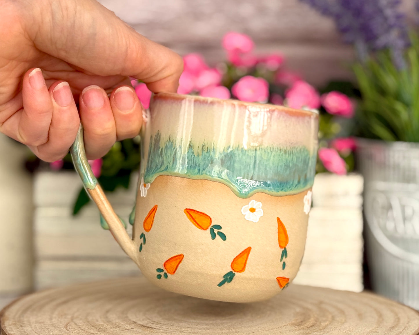 Produktionszeit bis zu 8 Wochen l Tasse mit Karroten (OHNE HASEN)