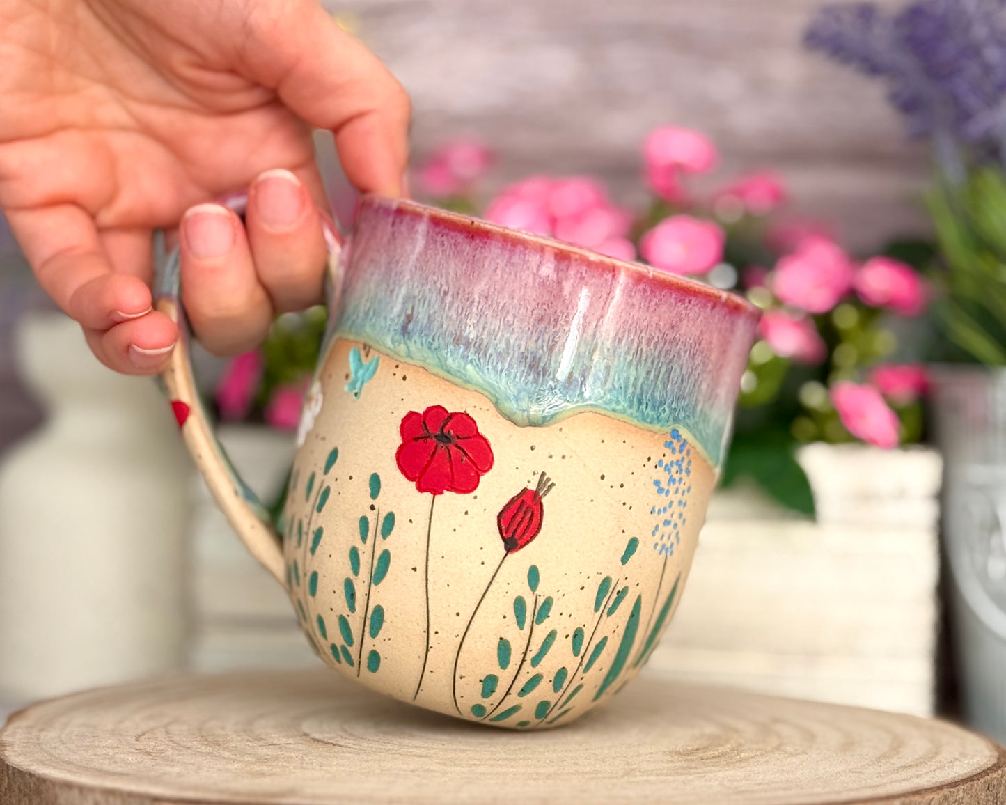Produktionszeit bis zu 8 Wochen | Tasse "Sommer Garten"