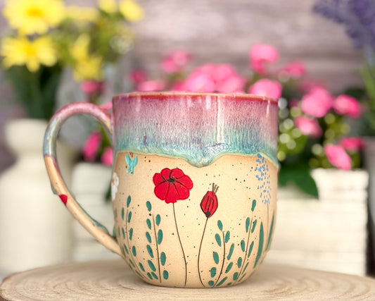 Produktionszeit bis zu 8 Wochen | Tasse "Sommer Garten"