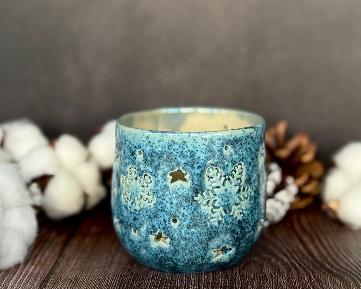 Windlichter l Blauer Kristall