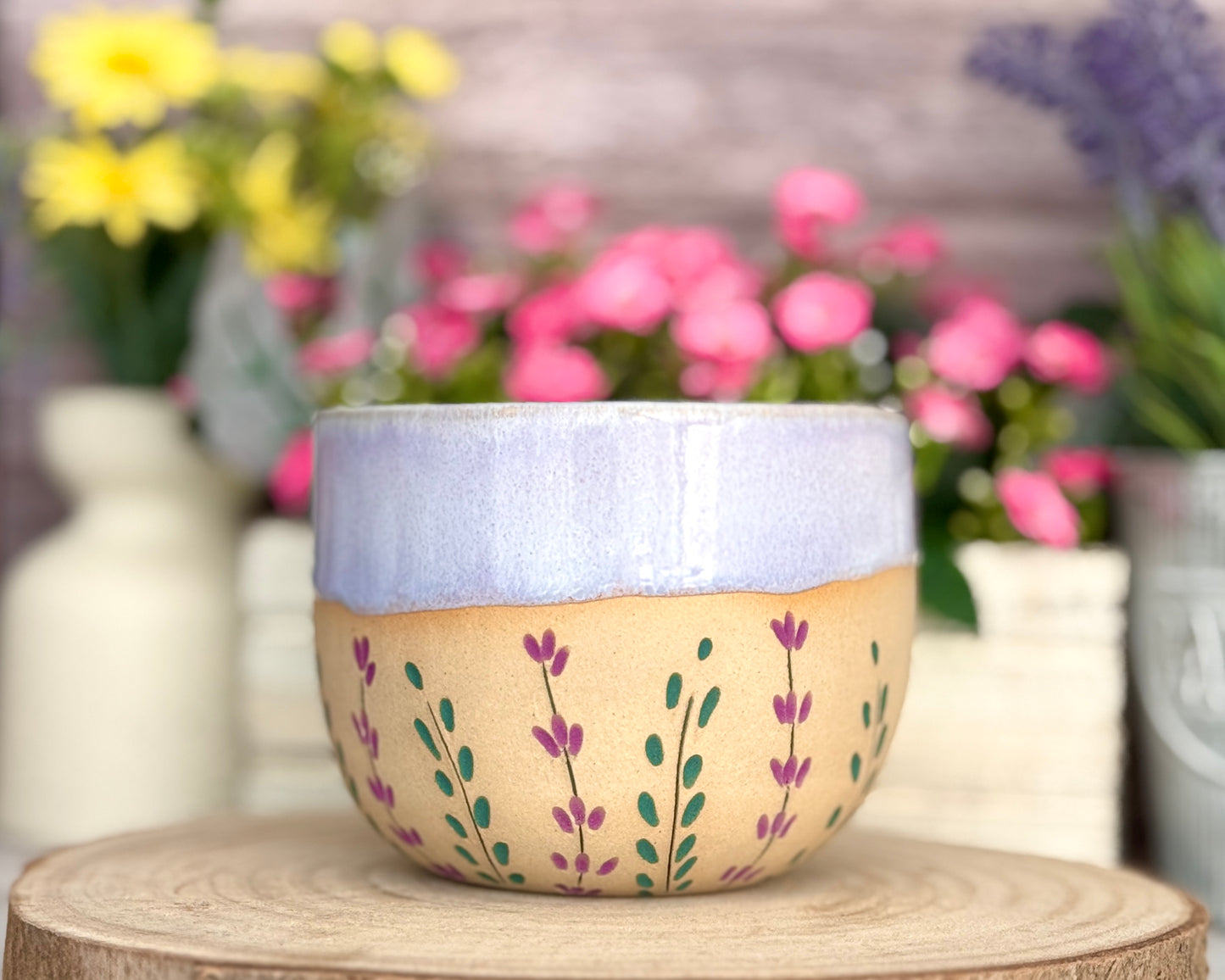 Produktionszeit bis zu 8 Wochen | Müsli-Schale "Lavendel"| c.a. 450ml