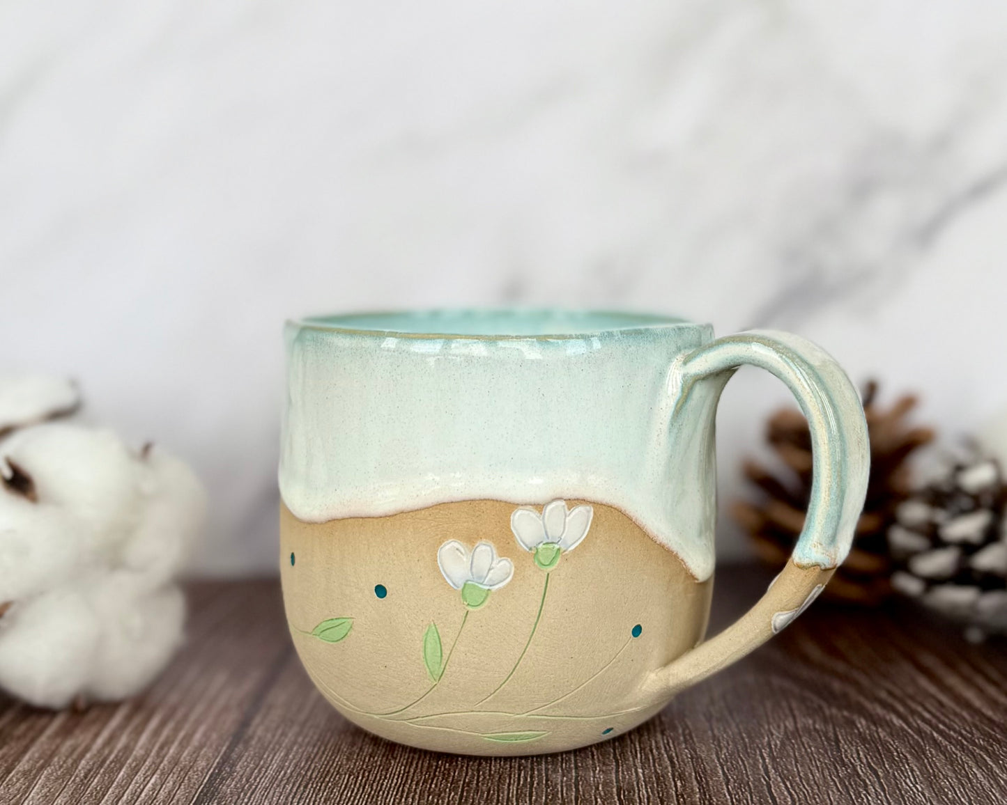 Produktion bis 8 Wochen nach Bestellung | Tasse „Schneeglöckchen“