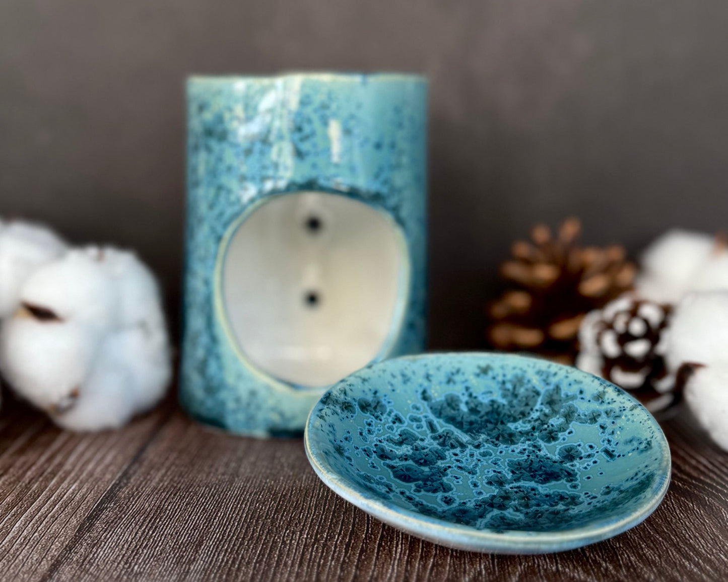 Duftlampe l Blauer Kristall #1